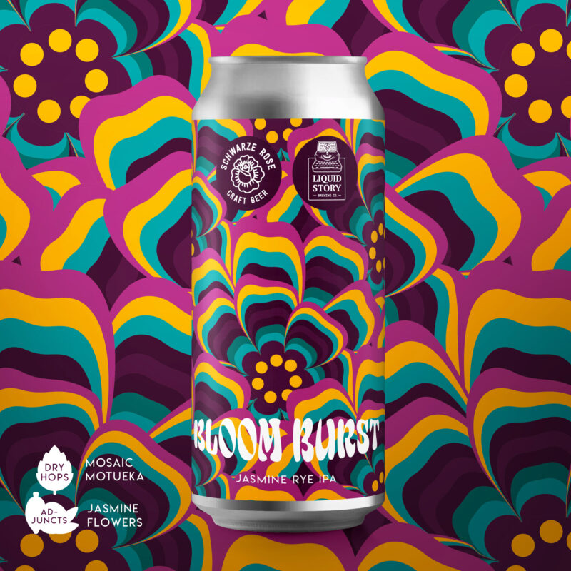 BLOOM BURST Jasmine Rye IPA w/ Liquid Story Brewing