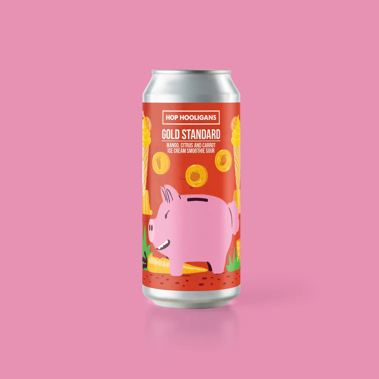 HOP HOOLIGANS – Gold Standard – Mango Citrus Carrot Ice Cream Smoothie Sour