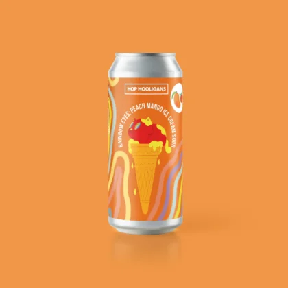 HOP HOOLIGANS – Rainbow Eyes: Peach Mango – Peach Mango Ice Cream Smoothie Sour